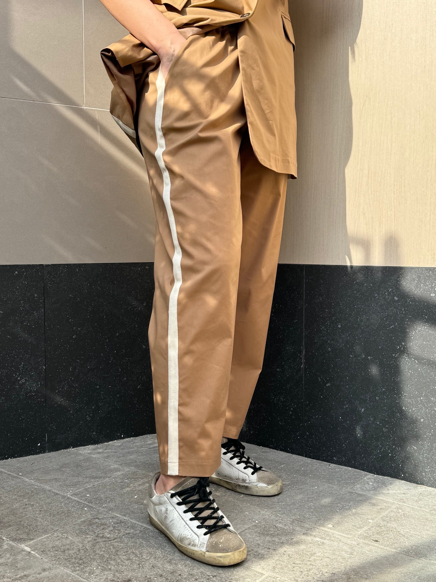 Gilet cotone con profilo