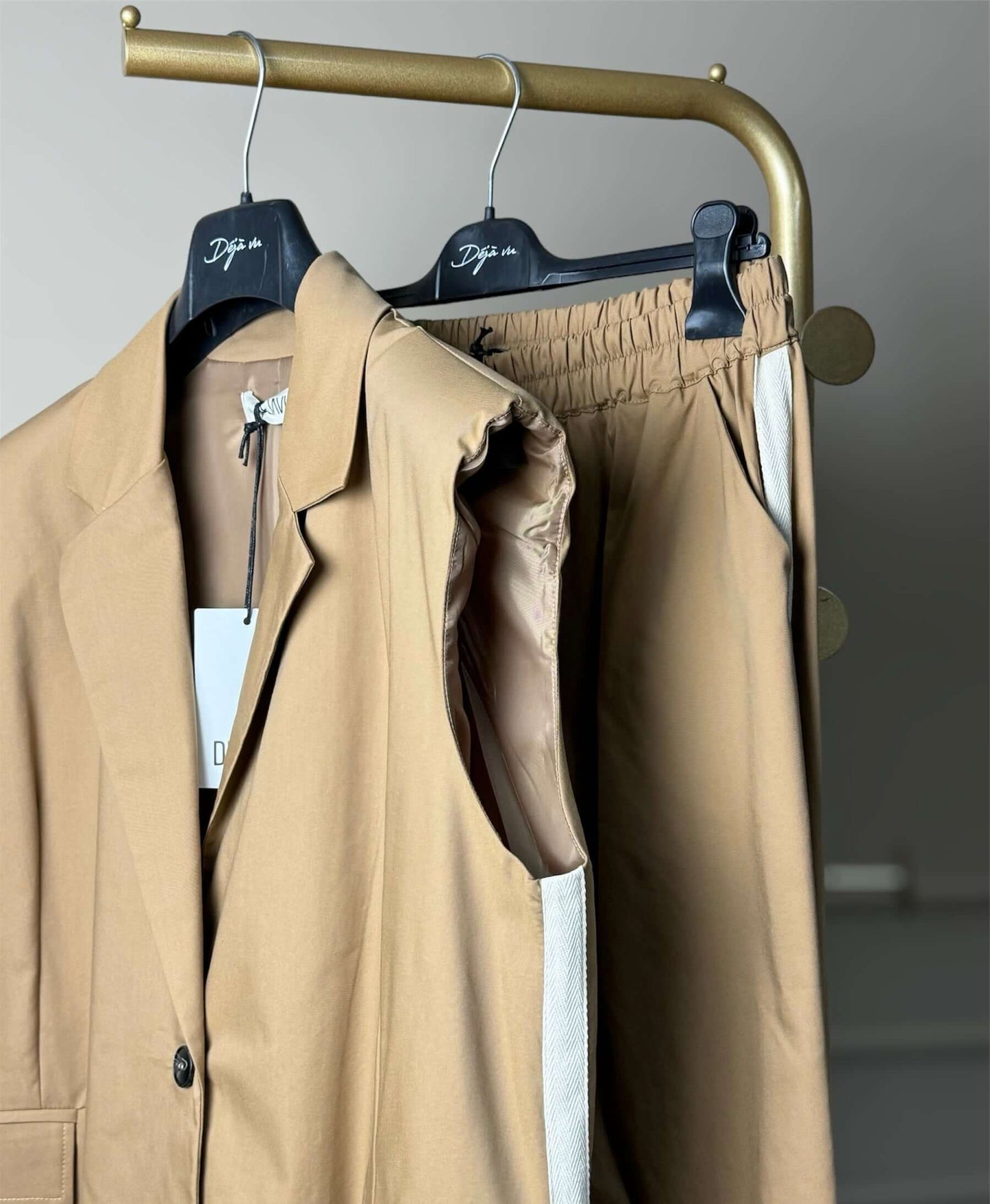 Gilet cotone con profilo