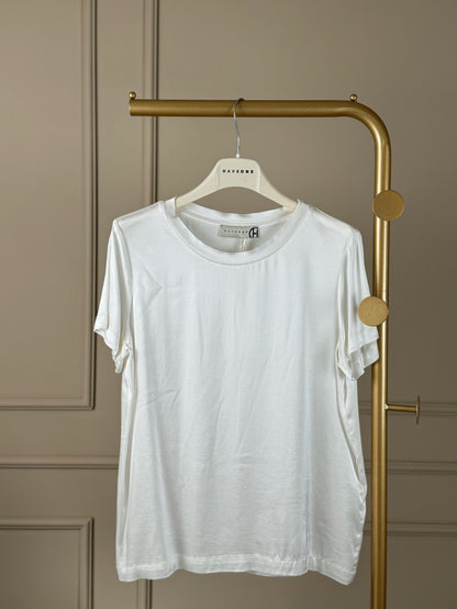 Blusa mezza manica in raso